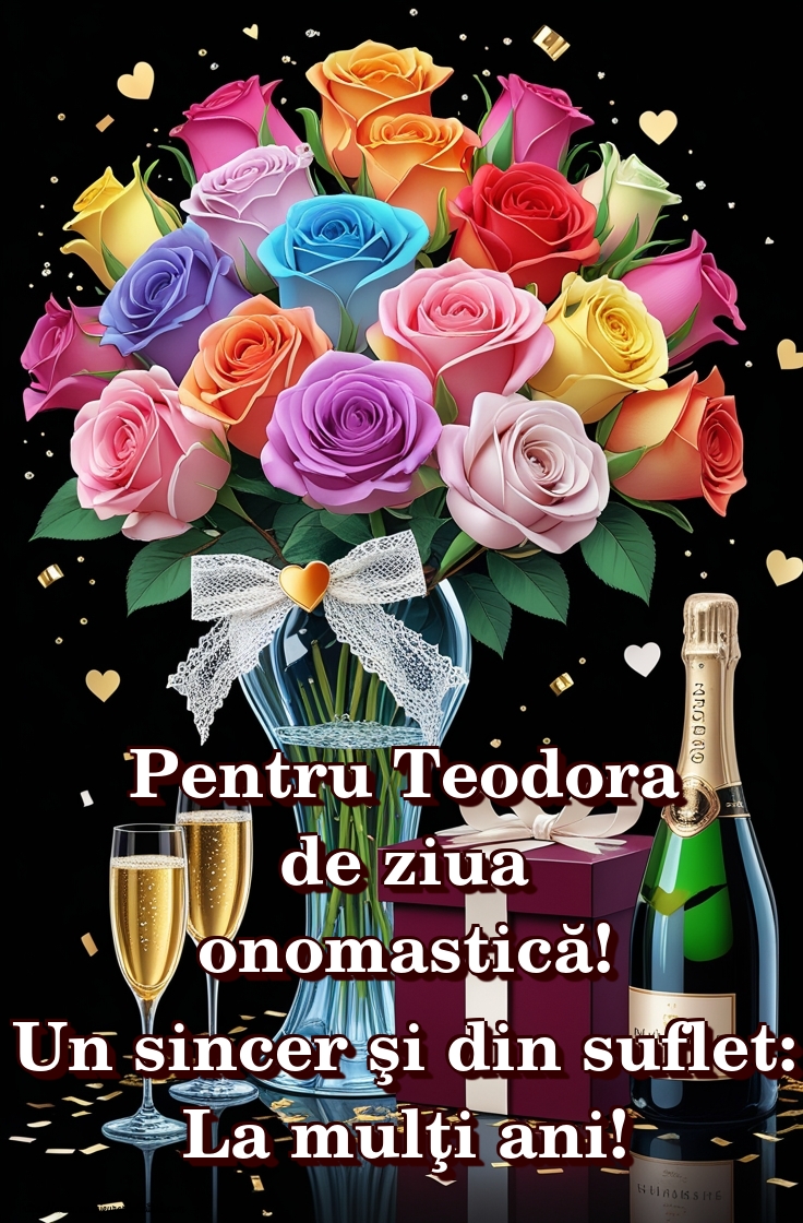 Pentru Teodora de ziua onomastică! Un sincer şi din suflet: La mulţi ani!