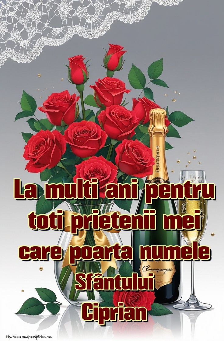 La multi ani pentru toti prietenii mei care poarta numele Sfântului Ciprian