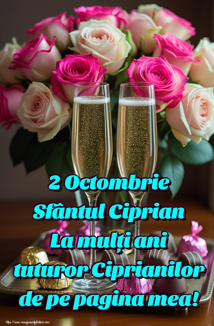 2 Octombrie Sfântul Ciprian La mulți ani tuturor Ciprianilor de pe pagina mea!