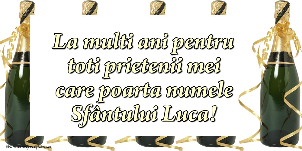 Sfântul Luca La multi ani pentru toti prietenii mei care poarta numele Sfântului Luca!