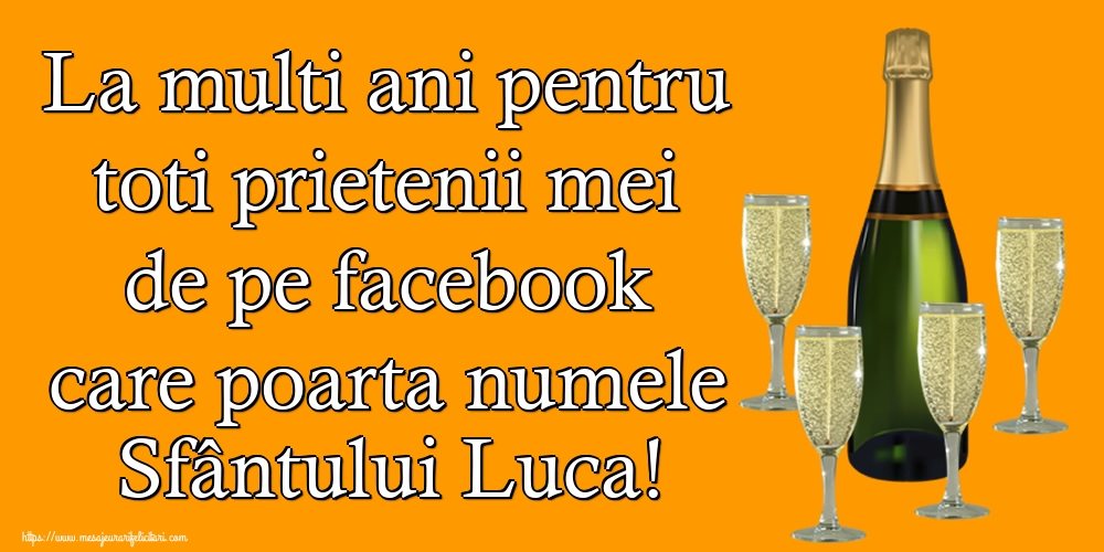 Sfântul Luca La multi ani pentru toti prietenii mei de pe facebook care poarta numele Sfântului Luca!