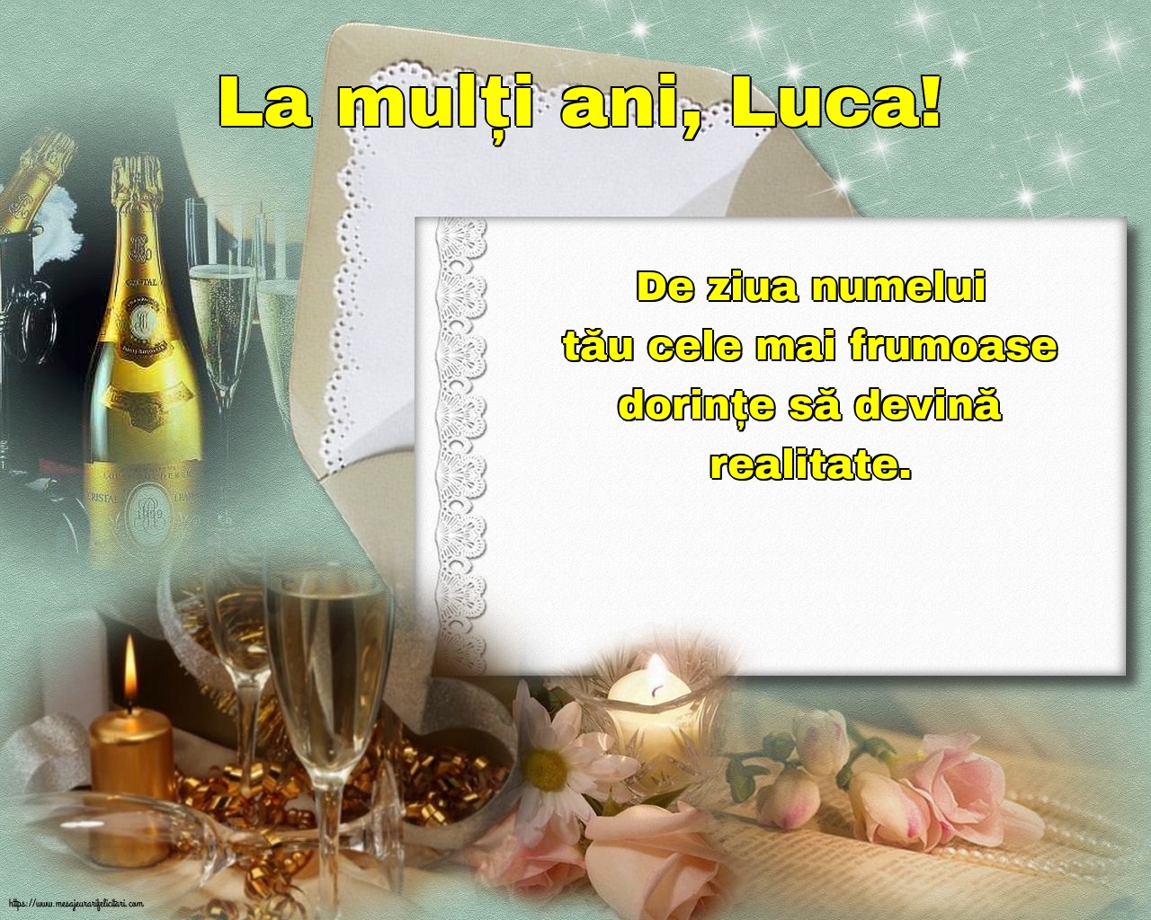 Felicitari de Sfântul Luca cu mesaje - La mulți ani, Luca!