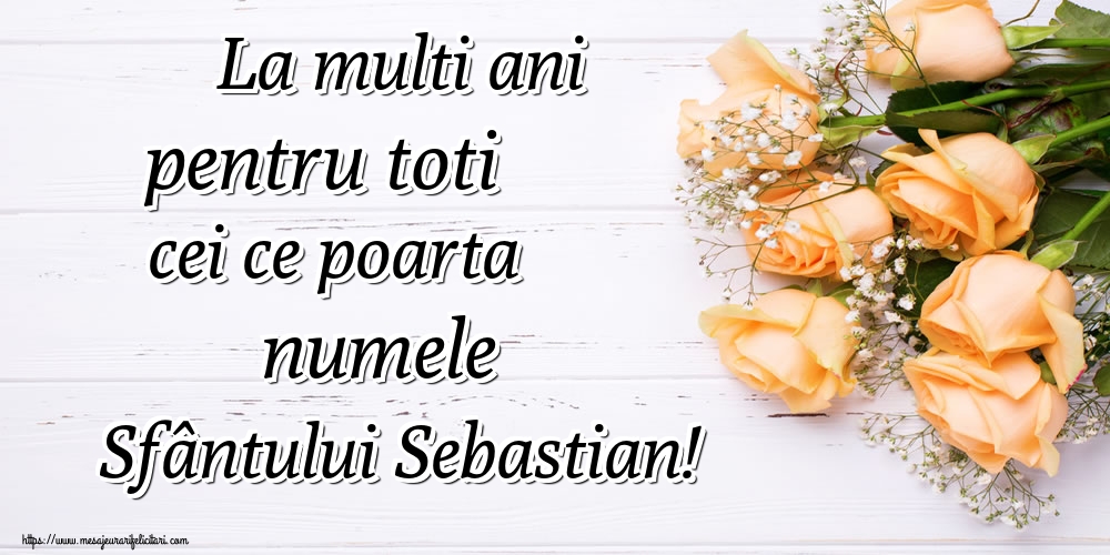 La multi ani pentru toti cei ce poarta numele Sfântului Sebastian!