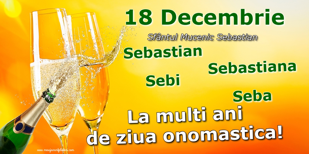 Sfântul Sebastian 18 Decembrie - Sfântul Mucenic Sebastian
