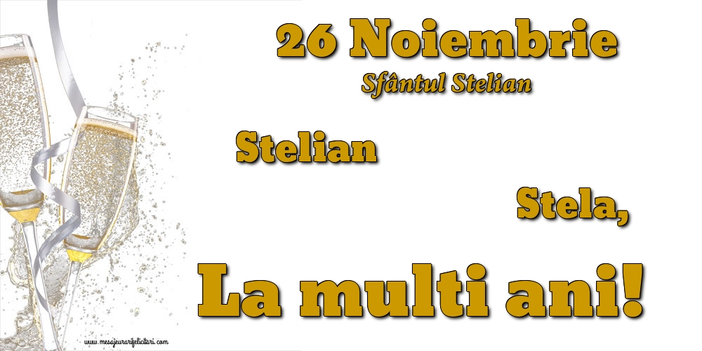 26 Noiembrie - Sfântul Stelian