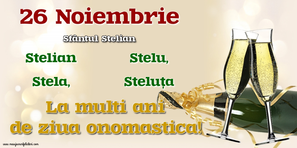 26 Noiembrie - Sfântul Stelian