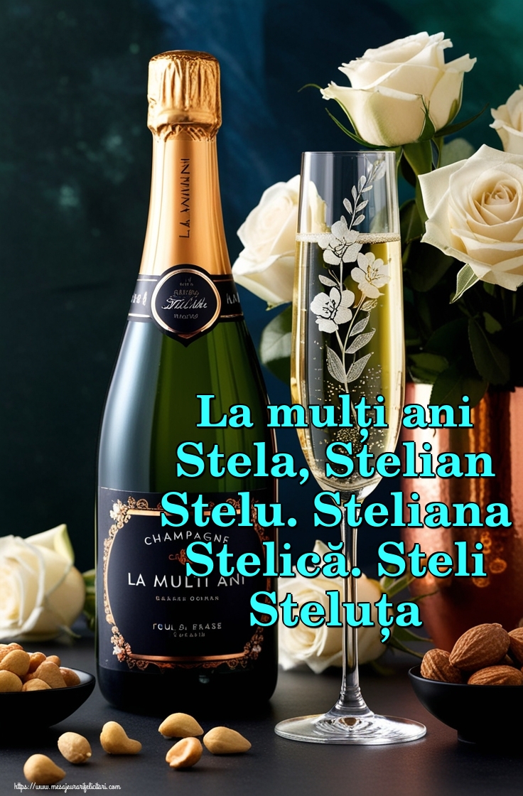 La mulți ani Stela, Stelian Stelu. Steliana Stelică. Steli Steluța