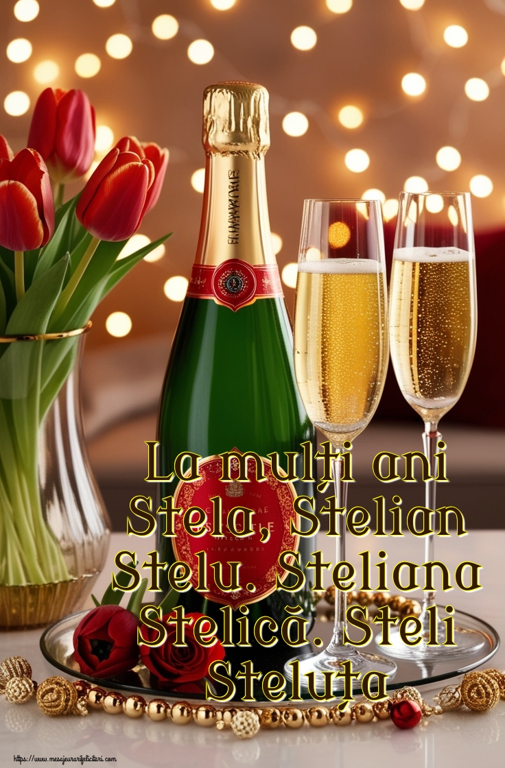 La mulți ani Stela, Stelian Stelu. Steliana Stelică. Steli Steluța