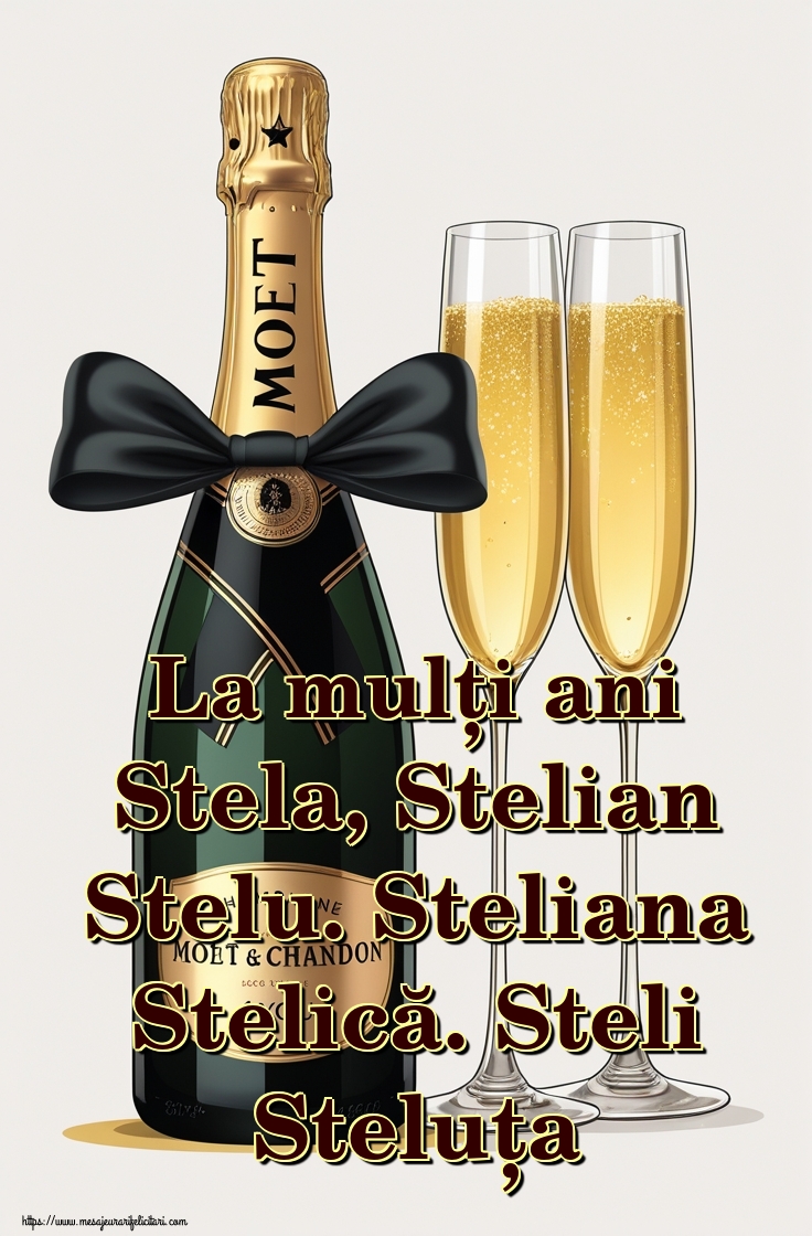 La mulți ani Stela, Stelian Stelu. Steliana Stelică. Steli Steluța