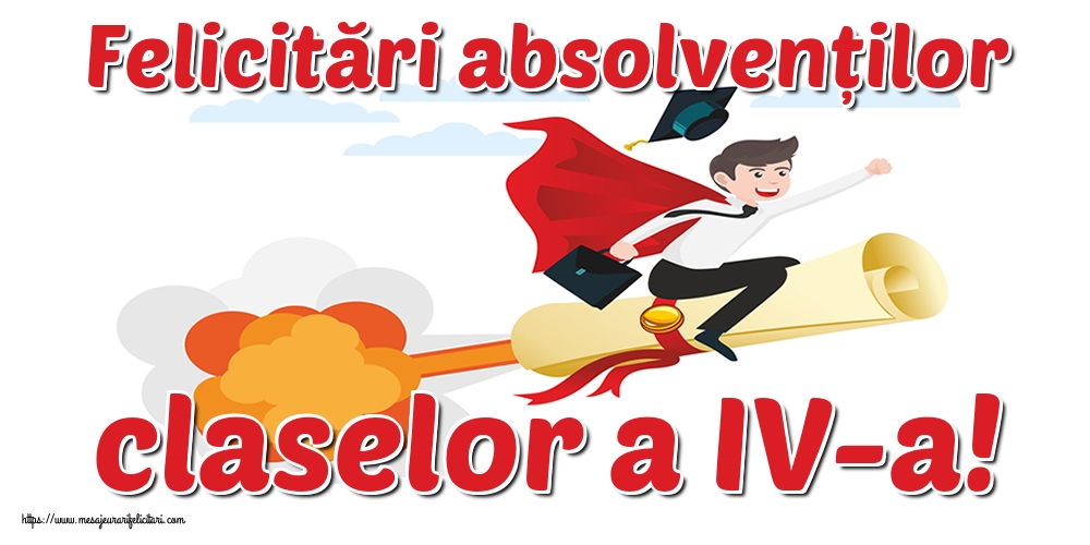 Felicitări absolvenților claselor a IV-a!