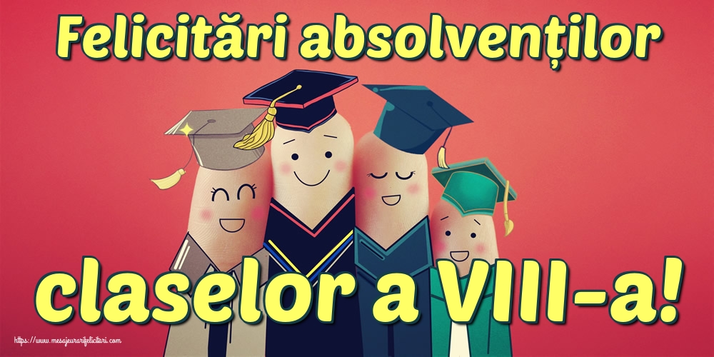 Felicitări absolvenților claselor a VIII-a!