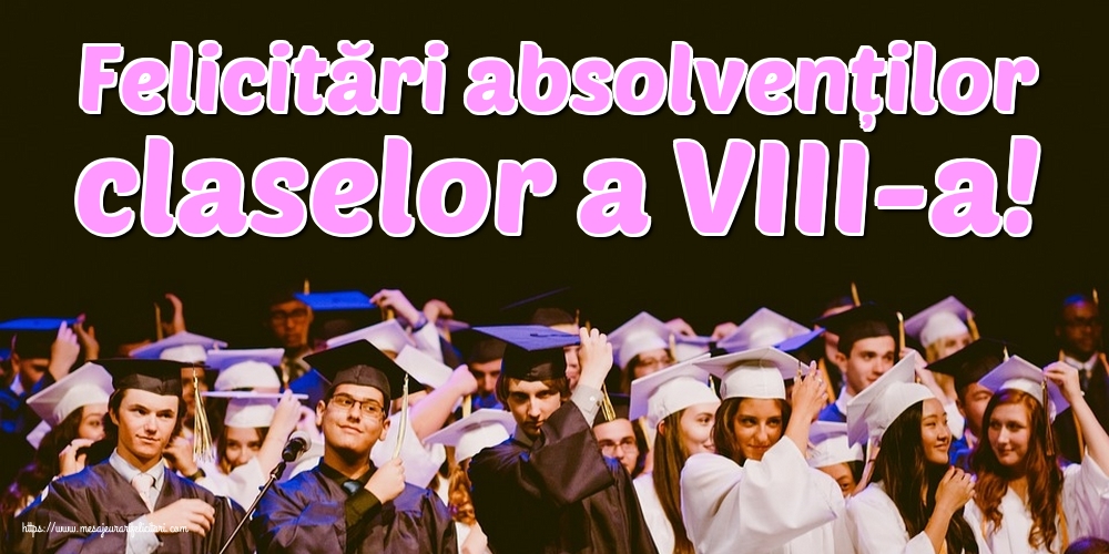 Felicitări absolvenților claselor a VIII-a!