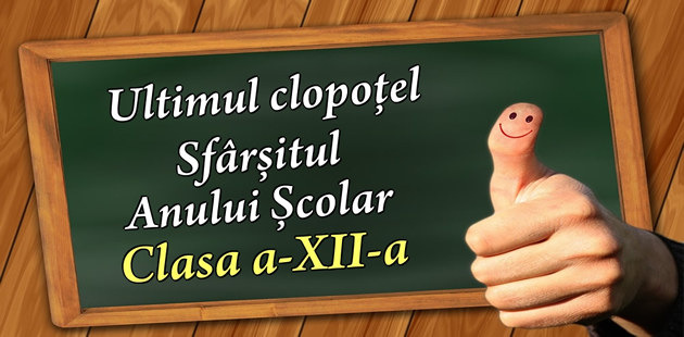 Mesaje Felicitari personalizate Ultimul clopoţel clasa a-XII-a
