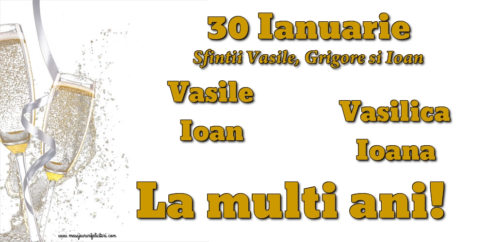 Sfintii Vasile, Grigore si Ioan 30 Ianuarie  - Sfintii Vasile, Grigore si Ioan