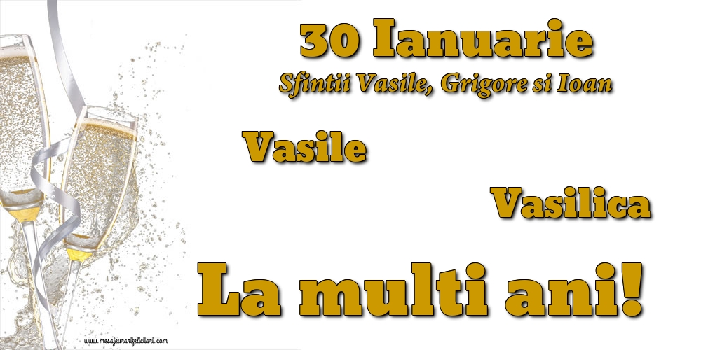 30 Ianuarie  - Sfintii Vasile, Grigore si Ioan