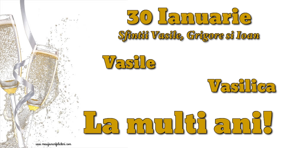 30 Ianuarie  - Sfintii Vasile, Grigore si Ioan