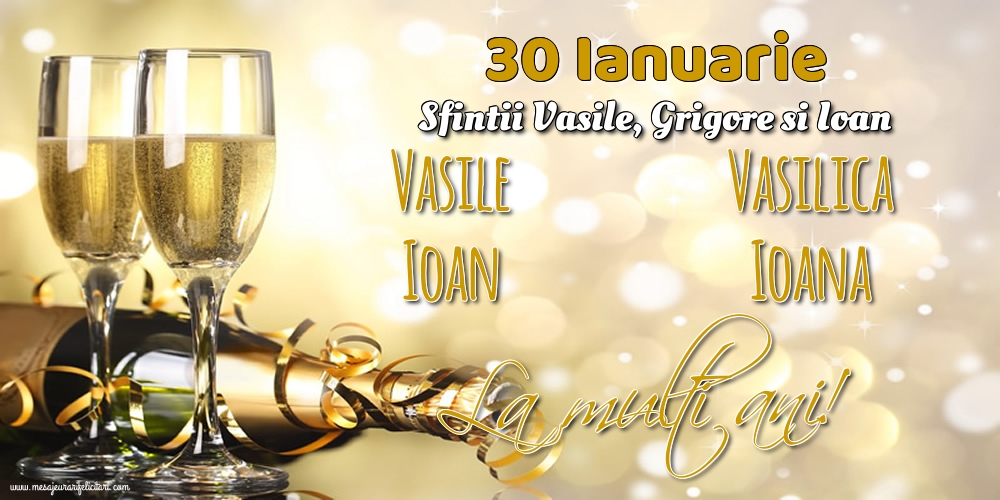 30 Ianuarie - Sfintii Vasile, Grigore si Ioan