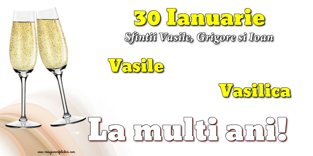 30 Ianuarie - Sfintii Vasile, Grigore si Ioan