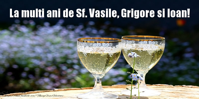 La multi ani de Sf. Vasile, Grigore si Ioan!