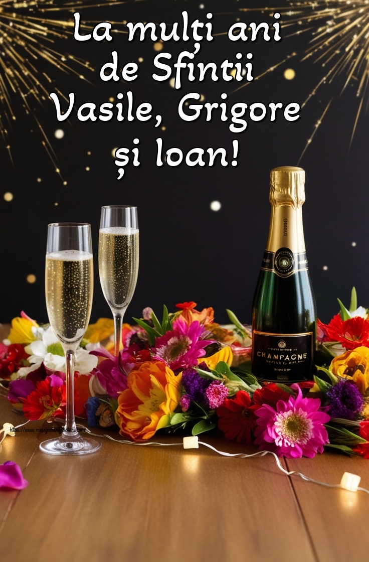 La mulți ani de Sfintii Vasile, Grigore și Ioan!
