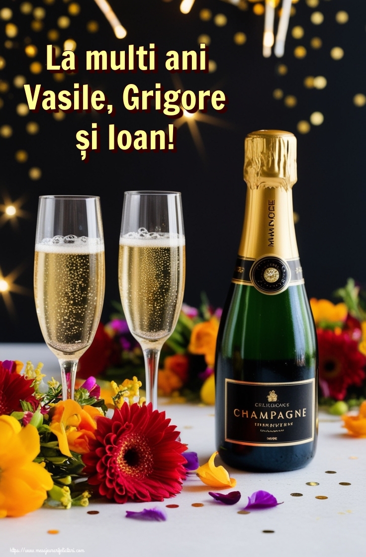 La multi ani Vasile, Grigore și Ioan!