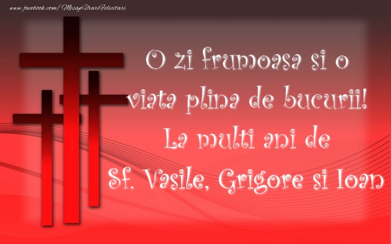 Sf. Vasile, Grigore si Ioan