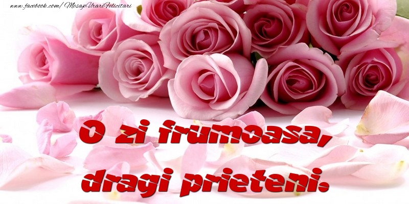 O zi frumoasa, dragi prieteni.