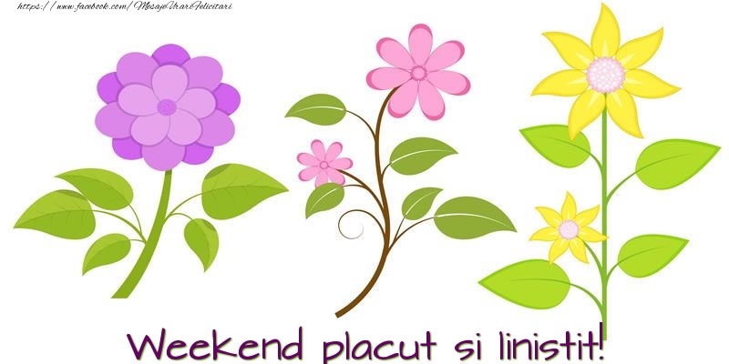 Weekend placut si linistit!