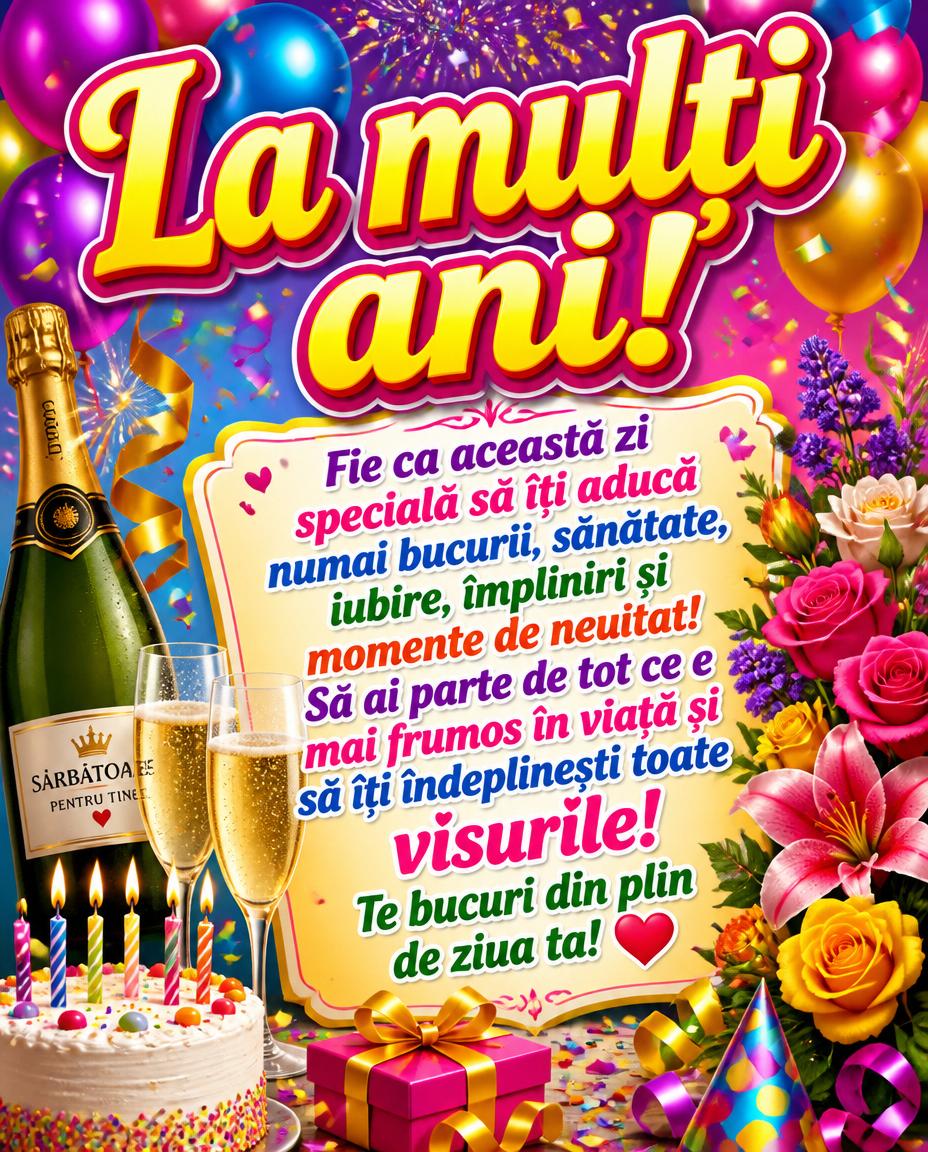 Felicitari de zi de nastere - La multi ani - mesajeurarifelicitari.com