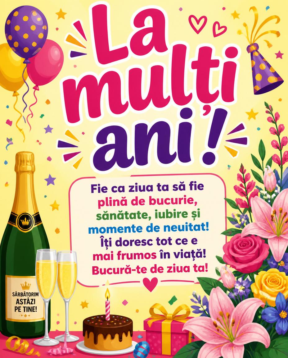 Felicitari de zi de nastere - La multi ani - mesajeurarifelicitari.com