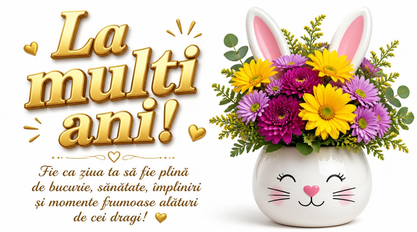 Zi de nastere La multi ani! Cele mai frumoase flori, cele mai sincere urări pentru o zi minunată și un an plin de realizări.