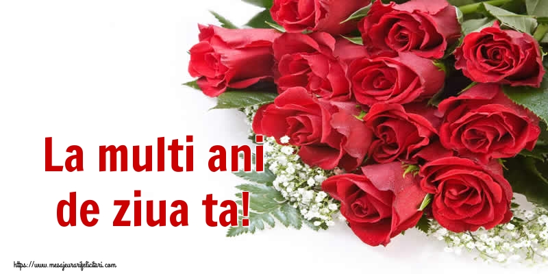 La multi ani de ziua ta!