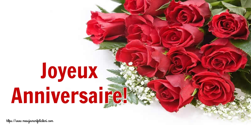 Felicitari de zi de nastere in Franceza - Joyeux Anniversaire!