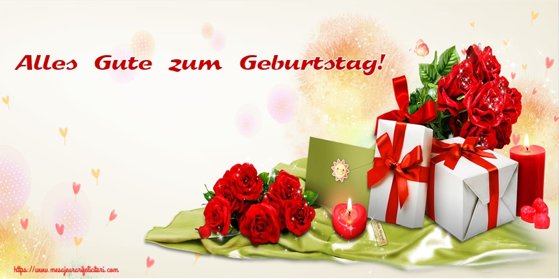 Felicitari de zi de nastere - Alles Gute zum Geburtstag! - mesajeurarifelicitari.com