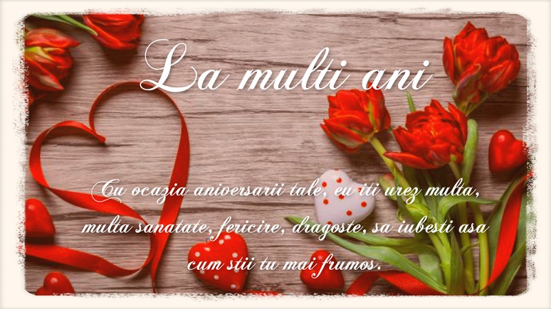 felicitare, la multi ani