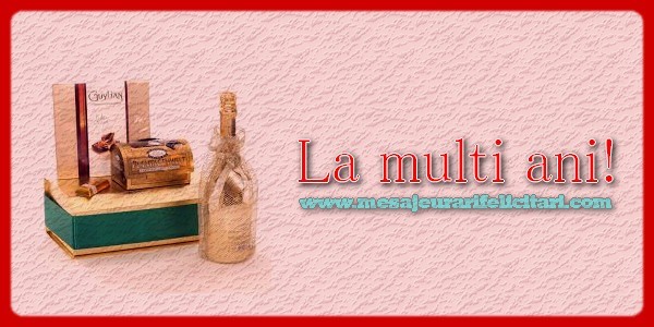 La multi ani!