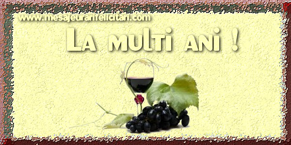 La multi ani!