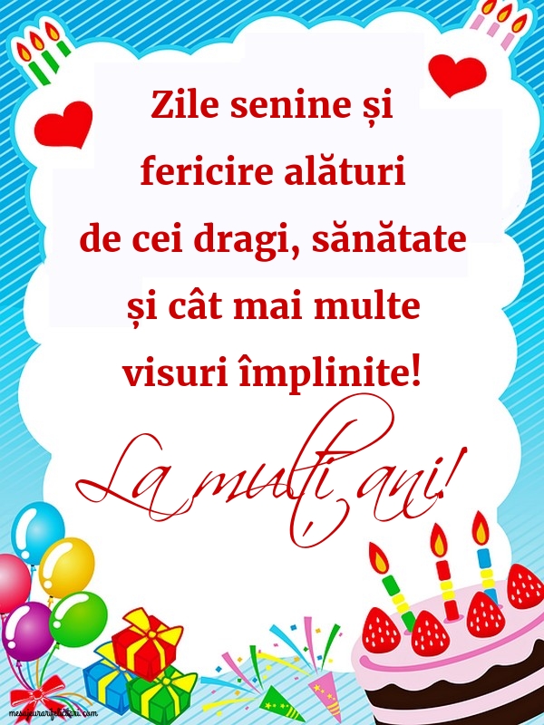Felicitari de zi de nastere - La mulți ani! - mesajeurarifelicitari.com