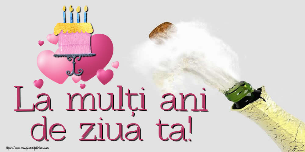 La mulți ani de ziua ta! ~ tort cu inimioare roz