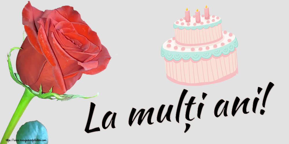 Felicitari de zi de nastere - La mulți ani! ~ tort roz - mesajeurarifelicitari.com