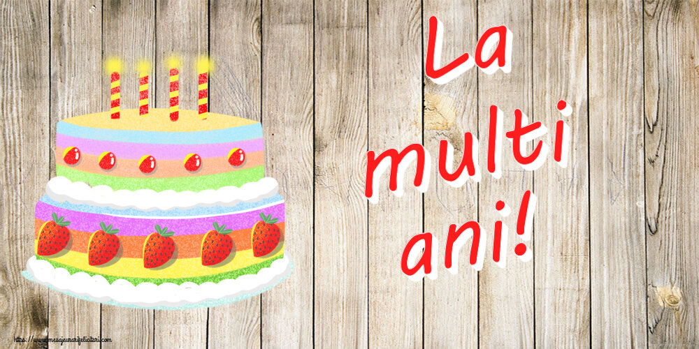 Felicitari de zi de nastere - La multi ani! ~ desen tort căpșuni - mesajeurarifelicitari.com