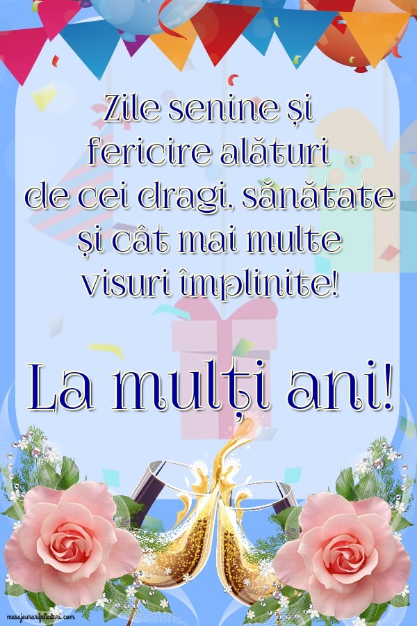 Felicitari de zi de nastere - La mulți ani! - mesajeurarifelicitari.com