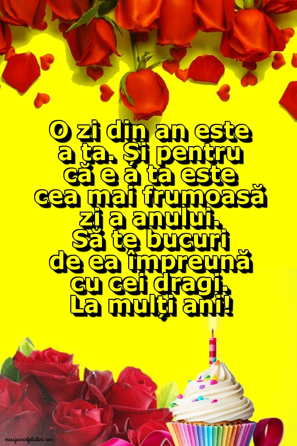 Felicitari de zi de nastere - La mulți ani! - mesajeurarifelicitari.com