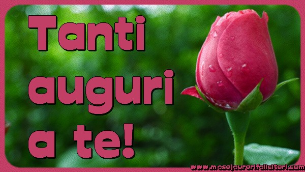 Felicitari de zi de nastere in Italiana - Tanti auguri a te!