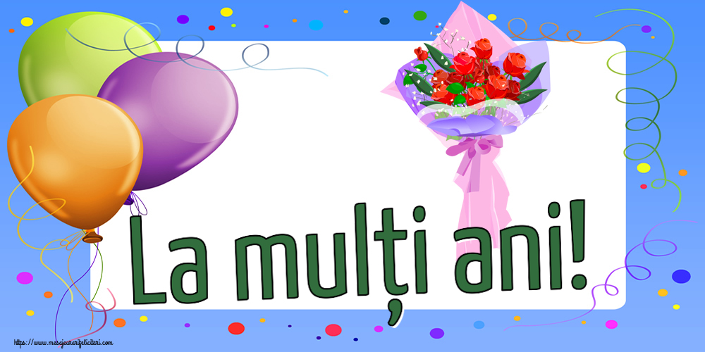 Felicitari de zi de nastere - La mulți ani! ~ trandafiri clipart - mesajeurarifelicitari.com