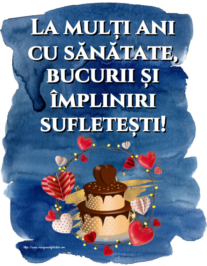 La mulți ani cu sănătate, bucurii și împliniri sufletești! ~ tort de ciocolată cu inimioare
