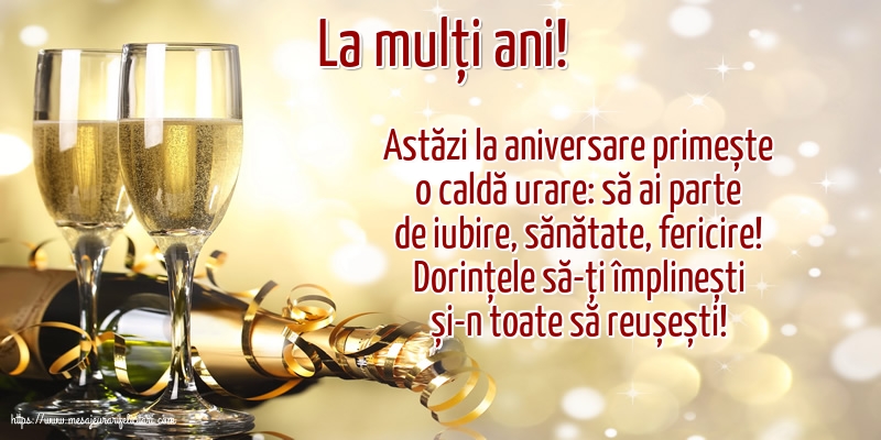 La mulți ani!