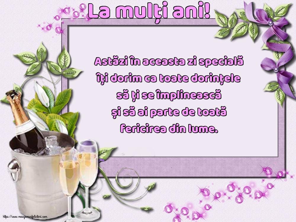 La mulți ani!