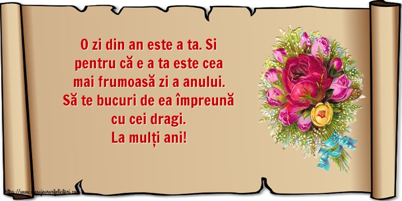 Zi de nastere La mulți ani!