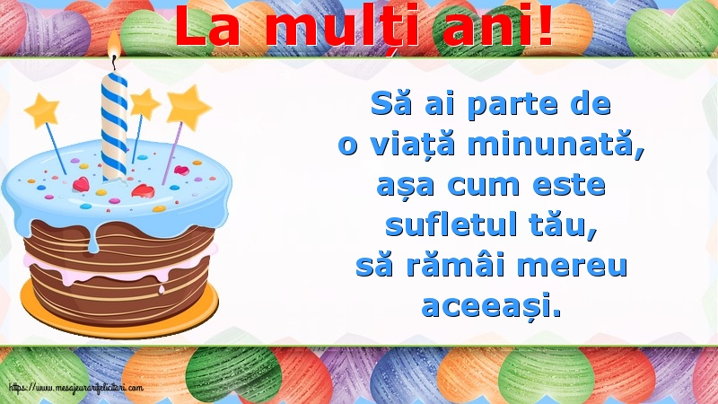 La mulți ani!